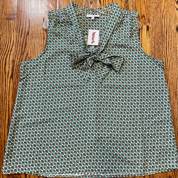 Maison d’Amelie Paris Sleeveless Blouse NWT Womens Plus Size XL All Season Shirt - Picture 2 of 9